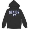 Blue Bow Coquette Floral Senior 2026 Graduation Class Unisex Hoodie