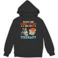 BOOKS AND MAINE COONS ARE MY THERAPY Main Coon Unisex Hoodie