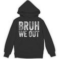 BRUH WE OUT GRADUATE Happy Graduation Student Retro Vintage Unisex Hoodie