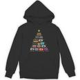 Cassette Tape Christmas Tree Graphic 80s 90s Retro Nostalgia Unisex Hoodie