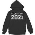 Class Of 2021 High School Graduation Year Distressed Shirt Unisex Hoodie