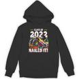 Class Of 2022 Monster Truck Graduation Cap Retro Sunset Boy Unisex Hoodie