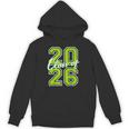 Class Of 2026 Graduation Varsity Lime Green Letters Unisex Hoodie