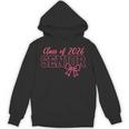 Class Of 2026 Pink Coquette Bow Cap Senior 2026 Graduation Unisex Hoodie