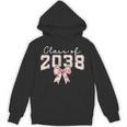 Coquette Bow Preppy Class Of 2038 Girly Girl 2038 Graduation Unisex Hoodie