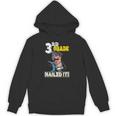 Dinosaur Graduation Cap Gown 3rd Grade Graduate Nailed It Unisex Hoodie