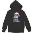 Ew People Cat Christmas Introvert Holiday Humor Unisex Hoodie Ew People Cat Christmas Introvert Holiday Humor Unisex Hoodie