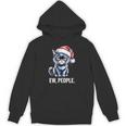 Ew People Christmas Cat Santa Hat Dad Introvert Unisex Hoodie Ew People Christmas Cat Santa Hat Dad Introvert Unisex Hoodie