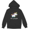 Ew People Unicorn Lover Introvert Rainbow Unicorn Unisex Hoodie