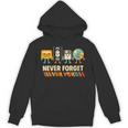 Never Forget Retro Cassette VHS Floppy CD Nostalgia Humor Unisex Hoodie