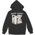 Never Forget VHS Tape Cassette Floppy Disk Nostalgia 80s 90s Unisex Hoodie