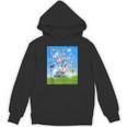 Frutiger Aero Aesthetic Tech Cherry Blossom Fishes Bubbles Unisex Hoodie