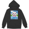 Frutiger Aero Aesthetic Tech Kawaii Ramen Cat Fishes Unisex Hoodie