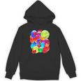 Frutiger Aero Aesthetic Tech Orb Pattern Heart Cherry Lips Unisex Hoodie
