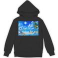 Frutiger Aero Beach Y2k Aesthetic Palm Tree Sand Ocean Unisex Hoodie
