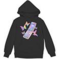Frutiger Aero Y2K Chrome Phone Butterfly Unisex Hoodie Frutiger Aero Y2K Chrome Phone Butterfly Unisex Hoodie