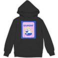Fun Cute Introvert Cat Character With Wine Unisex Hoodie