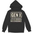 Gen X Lots Of Memories No Evidence Retro Nostalgia Unisex Hoodie