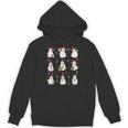 Ghosts Wearing Santa Hats Reading Books Christmas Book Lover Unisex Hoodie