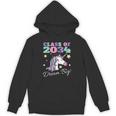 Girls Class Of 2034 Magical Unicorn Graduation Cap Unisex Hoodie