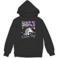 Girls Class Of 2041 Magical Unicorn Graduation Cap Unisex Hoodie