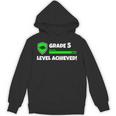 Grade 5 Level Achieved Video Gamer 5th Grade Graduation Unisex Hoodie