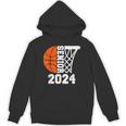 Graduate Senior Class Of 2024 Basketball Player Graduation Unisex Hoodie