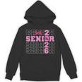 Graduation Class Of 2026 Senior 2026 Pink Bow Coquette Unisex Hoodie