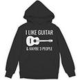 I Like Guitar & Maybe 3 People Music Introvert Guitar Unisex Hoodie I Like Guitar & Maybe 3 People Music Introvert Guitar Unisex Hoodie