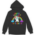 Happy Last Day Of School Teacher Student Graduation Unicorn Unisex Hoodie