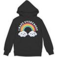 I Hate Everybody Rainbow Sarcastic Grumpy Introvert Unisex Hoodie I Hate Everybody Rainbow Sarcastic Grumpy Introvert Unisex Hoodie