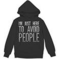 I'm Just Here To Avoid People Saying Sarcasm Introvert Unisex Hoodie I'm Just Here To Avoid People Saying Sarcasm Introvert Unisex Hoodie
