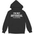 I'm Not Antisocial I'm Just Plotting Saying Introvert Unisex Hoodie I'm Not Antisocial I'm Just Plotting Saying Introvert Unisex Hoodie