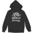 Indoor Cat Energy Raccoon Introvert Anti Social Mascot Unisex Hoodie Indoor Cat Energy Raccoon Introvert Anti Social Mascot Unisex Hoodie