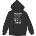 Introvert Cat Coffee Sarcastic Dark Humor Focus Meme Graphic Unisex Hoodie