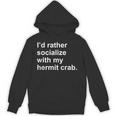 Introvert Sarcastic Hermit Crab Owner Unisex Hoodie