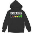 Introvert My Social Battery Low Level Graphic Unisex Hoodie Introvert My Social Battery Low Level Graphic Unisex Hoodie