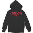 Introvert Valentines Day I Want You I Just Can't Flirt Unisex Hoodie