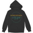 Introvirtuous Retro Pixel Funny Introvert Quote Unisex Hoodie