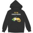 It's Too Peopley Outside Introvert And Cat Lover Unisex Hoodie