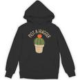 Kawaii Grumpy Cactus Not a Hugger Plant Introvert Unisex Hoodie