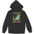 Kids 2nd Grade Graduate Dinosaur Trex 2nd Grade Graduation Unisex Hoodie