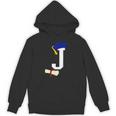 Kids Initial J Letter For Boys Preschool Graduation Kindergarten Unisex Hoodie
