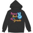 Last Day Of School Peace Out Grade 4 Graduation Kids Unisex Hoodie