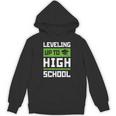 Leveling Up To High School Tee Shirt Gaming Graduation Unisex Hoodie