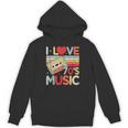 I Love 70's Music Retro Style Nostalgia Cassette 1970s Party Unisex Hoodie