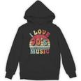 I Love 70's Music Retro Style Nostalgia Cassette 1970s Party Unisex Hoodie