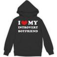 I Love My Introvert Boyfriend I Heart My Introvert BF Unisex Hoodie