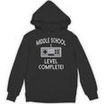 Middle School Graduation Shirt Level Complete Video Gamer Unisex Hoodie