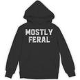 Mostly Feral Introvert Sarcastic Unisex Hoodie Mostly Feral Introvert Sarcastic Unisex Hoodie